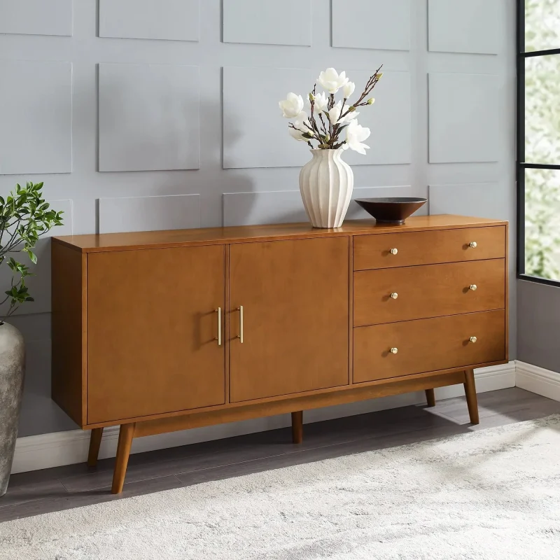 Manor Park 3-Drawer 2-Door Acorn Sideboard - Vincent