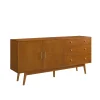 Manor Park 3-Drawer 2-Door Acorn Sideboard - Vincent