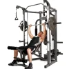 Marcy Full Body Home Exercise Gym, Gray/Brown, 98 x 59 x 82 Inches