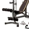 Marcy Full Body Home Exercise Gym, Gray/Brown, 98 x 59 x 82 Inches