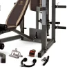 Marcy Full Body Home Exercise Gym, Gray/Brown, 98 x 59 x 82 Inches