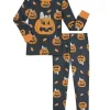 Marvel Boys Halloween Tight Fit Long Sleeve Top and Pant Pajama Set, 2-Piece, Sizes 4-12