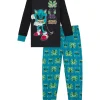 Marvel Boys Halloween Tight Fit Long Sleeve Top and Pant Pajama Set, 2-Piece, Sizes 4-12