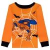 Marvel Boys Halloween Tight Fit Long Sleeve Top and Pant Pajama Set, 2-Piece, Sizes 4-12