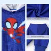 Marvel Spider-Man Boys Hoodies Peter Parker Blue Graphic Pullover Tops Halloween Sweatshirts Toddlers Kids 4-5T