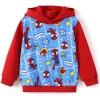Marvel Spider-Man Boys Hoodies Peter Parker Blue Graphic Pullover Tops Halloween Sweatshirts Toddlers Kids 4-5T