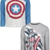 Marvel Spider-Man Toddler Boys 2 Pack Long Sleeve T-Shirts Toddler to Big Kid