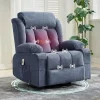 Massage And Heat Rocking Recliner Chair With Cup Holder And Side Pockets