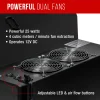 Master Airbrush Dual Fan Hobby Airbrush Spray Booth Kit With LED Lights And 5.6 Feet Exhaust Hose