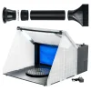 Master Airbrush Portable Hobby Airbrush Paint Spray Booth Kit With Exhaust Filter And LED Light Set - 25 Watts