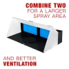 Master Airbrush Portable Hobby Airbrush Paint Spray Booth Kit With Exhaust Filter And LED Light Set - 25 Watts