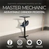 Master Mechanic Adjustable Cast Iron Grinder Pedestal With Tool Holder - 25.25 x 22.25 x 4.87 inches