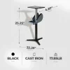 Master Mechanic Adjustable Cast Iron Grinder Pedestal With Tool Holder - 25.25 x 22.25 x 4.87 inches