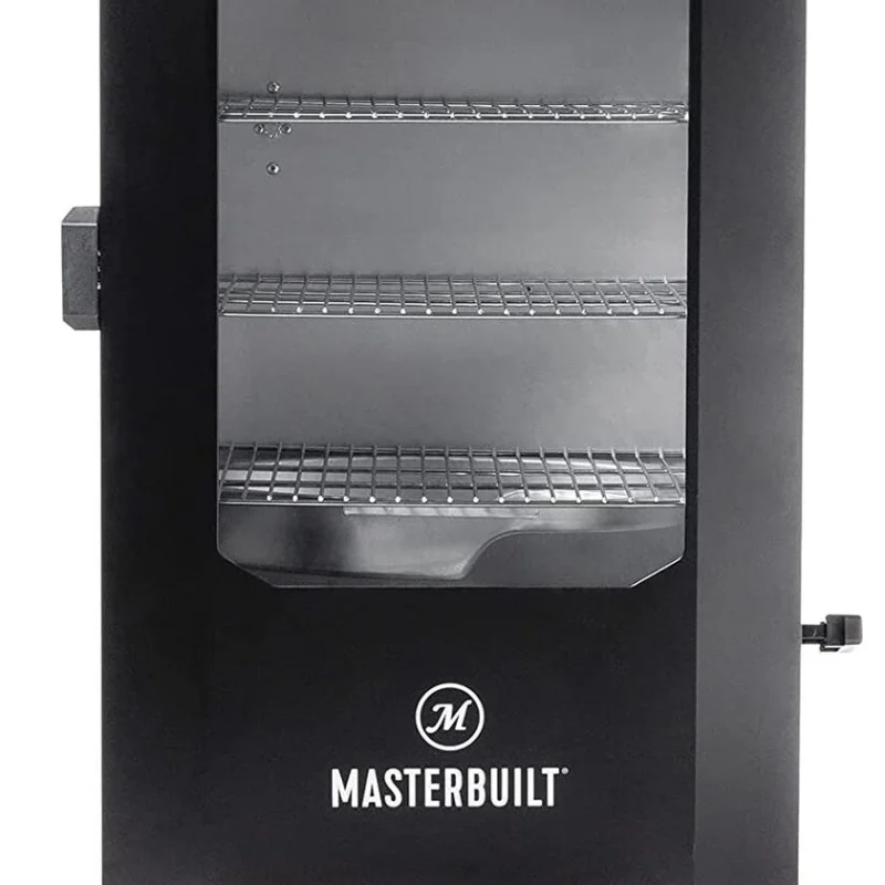 Masterbuilt 40 inch Digital Electric Smoker With Window, Legs, 4 Racks, Black