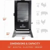 Masterbuilt 40 inch Digital Electric Smoker With Window, Legs, 4 Racks, Black