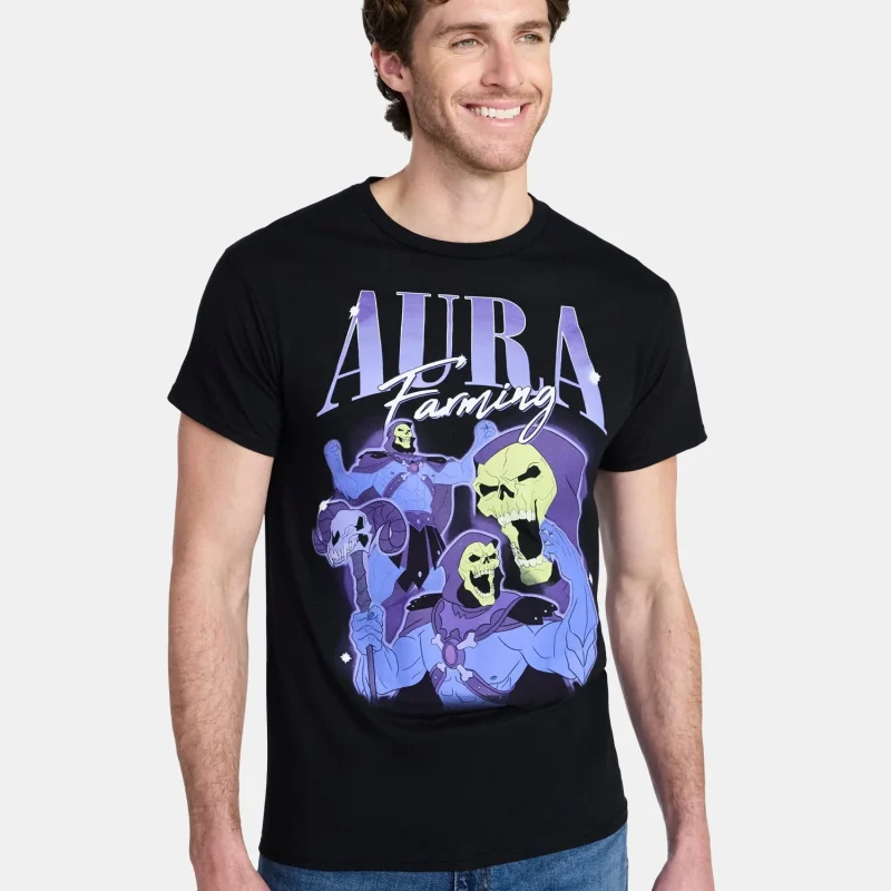Masters of the Universe Men's and Big Men's Skeletor Aura Graphic Tee, Sizes S-3XL