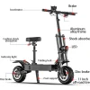 eHoodax Electric Scooter, 5600W Dual Motor, 60V40AH, 11-Inch Tires, Regular Version 20 Miles - HB07