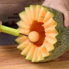Melon Ball Spoon Set 4-in-1 Stainless Steel Fruit Carving Tool Set, Watermelon Spoon Fruit Tool Set Fruit Carving Tool (