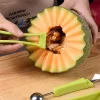 Melon Ball Spoon Set 4-in-1 Stainless Steel Fruit Carving Tool Set, Watermelon Spoon Fruit Tool Set Fruit Carving Tool (
