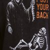Men's Halloween Back Breaker Graphic Long Sleeve Sweatshirt from Way to Celebrate, Sizes XS-5XB