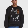 Men's Halloween Back Breaker Graphic Long Sleeve Sweatshirt from Way to Celebrate, Sizes XS-5XB