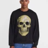 Men's Halloween Back Breaker Graphic Long Sleeve Sweatshirt from Way to Celebrate, Sizes XS-5XB