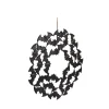Metal Bat Wreath, Black, 21.5", Halloween by Way To Celebrate