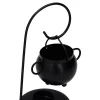 Metal Cauldron Tealight Warmer, Black, 9", Halloween by Way To Celebrate