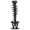 Metal Spine Candle Holder, Black, 8.6", Halloween by Way To Celebrate