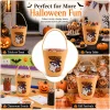 MetMetalrt Trick or Treat Bucket – Orange Cute Ghost Candy Buckets & Tote Bags for Halloween Party Decoration