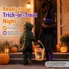 MetMetalrt Trick or Treat Bucket – Orange Cute Ghost Candy Buckets & Tote Bags for Halloween Party Decoration