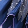 MEZZALL Child Outfit Sets Girls Witch 4 Light Up Star Witch Dress With Hat Wand Kids Halloween Party Outfit For Party Cl