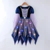 MEZZALL Child Outfit Sets Girls Witch 4 Light Up Star Witch Dress With Hat Wand Kids Halloween Party Outfit For Party Cl