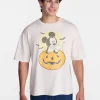 Mickey Mouse Pumpkin Men's and Big Men's Halloween Graphic Tee, Sizes XS-5XL
