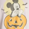 Mickey Mouse Pumpkin Men's and Big Men's Halloween Graphic Tee, Sizes XS-5XL