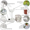 Miekor Portable Sink And Toilet Combo - 5Gal Hand Washing Station And 5.3 Gal Flushing Toilet