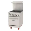 Migali 24 inch 4 Burner Natural Gas Range - C-RO4-NG