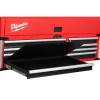 Milwaukee High Capacity 56 in 18-Drawer Steel Tool Chest And Cabinet Combo - Red And Black