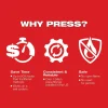 Milwaukee M18 FORCE LOGIC Press Tool With ONE-KEY - 1/2 in - 2 in CTS Jaws