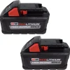 Milwaukee M18 Redlithium High Output XC 6 Ah Lithium-Ion Battery 2-Pack - 48-11-1862
