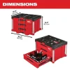 Milwaukee PACKOUT 3-Drawer Rolling Tool Box, 50 lbs Capacity - 48-22-8443