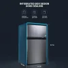 Mini Fridge With Freezer, 3.1 Cu.Ft Compact Refrigerator With LED Light - HPVFR310