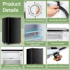 Mini Refrigerator With Internal Freezer, 3.2 Cu. Ft, Black, 17.5 x 17.7 x 31.5 in