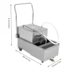 Miumaeov Commercial Fryer Oil Filter Cart 55L/14.5 Gal