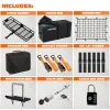 Mockins XL Trailer Hitch Cargo Carrier - 500 lbs, 60x24x6 in, 25 Cu. Ft. Bag