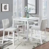 Modern 5-Piece Counter Height Dining Set With Square Table And 4 Upholstered Chairs
