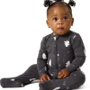 Modern Moments by Gerber Neutral Two-Way Zip Halloween Viscose Sleep ´N Play Footed Pajama, Sizes Newborn - 6/9 Months