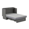 Monroe Full-Size Murphy Bed Chest With Memory Foam Mattress And Storage Drawer