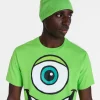 Monsters Inc. Men’s Mike Wazowski Cosplay Graphic Tee and Beanie Set, 2 Piece, Sizes XS-3XL