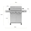 Monument Grills Stainless Steel 4 Burner Propane Gas Grill With Rotisserie - 17842